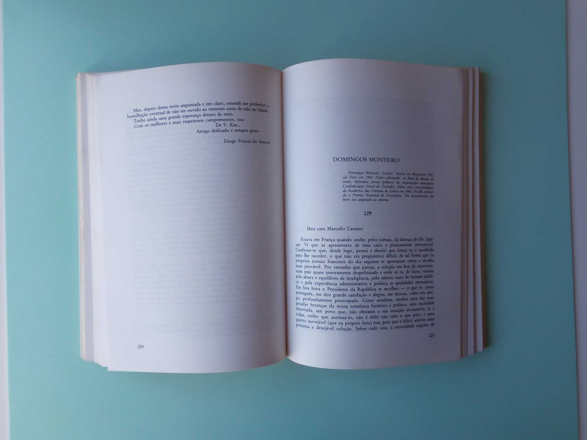 Livro "Cartas particulares a Marcello Caetano", 1º volume