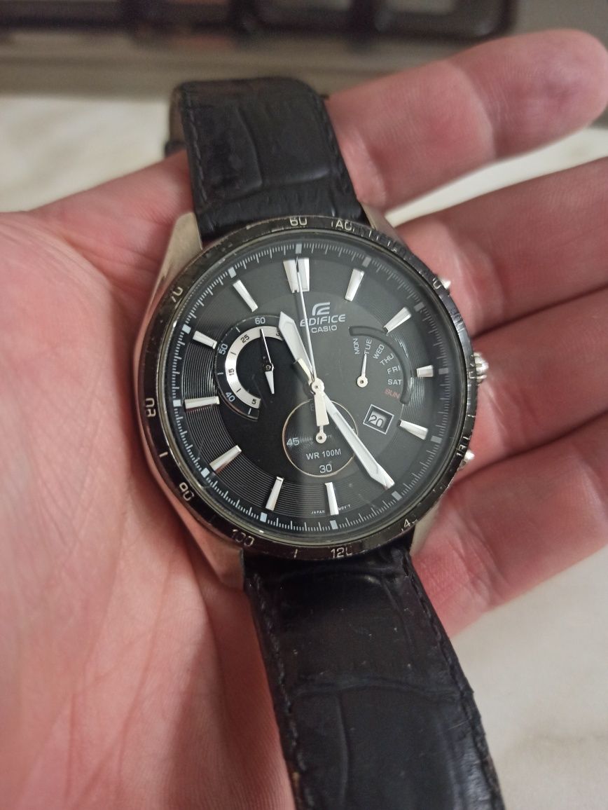 Часы Casio Edifice EFR 510 chronograp, годинник качио хронограф