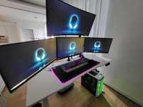 3 monitory iiyama 144Hz WQHD TN 1ms FHD + uchwyt | biuro, gry, stream