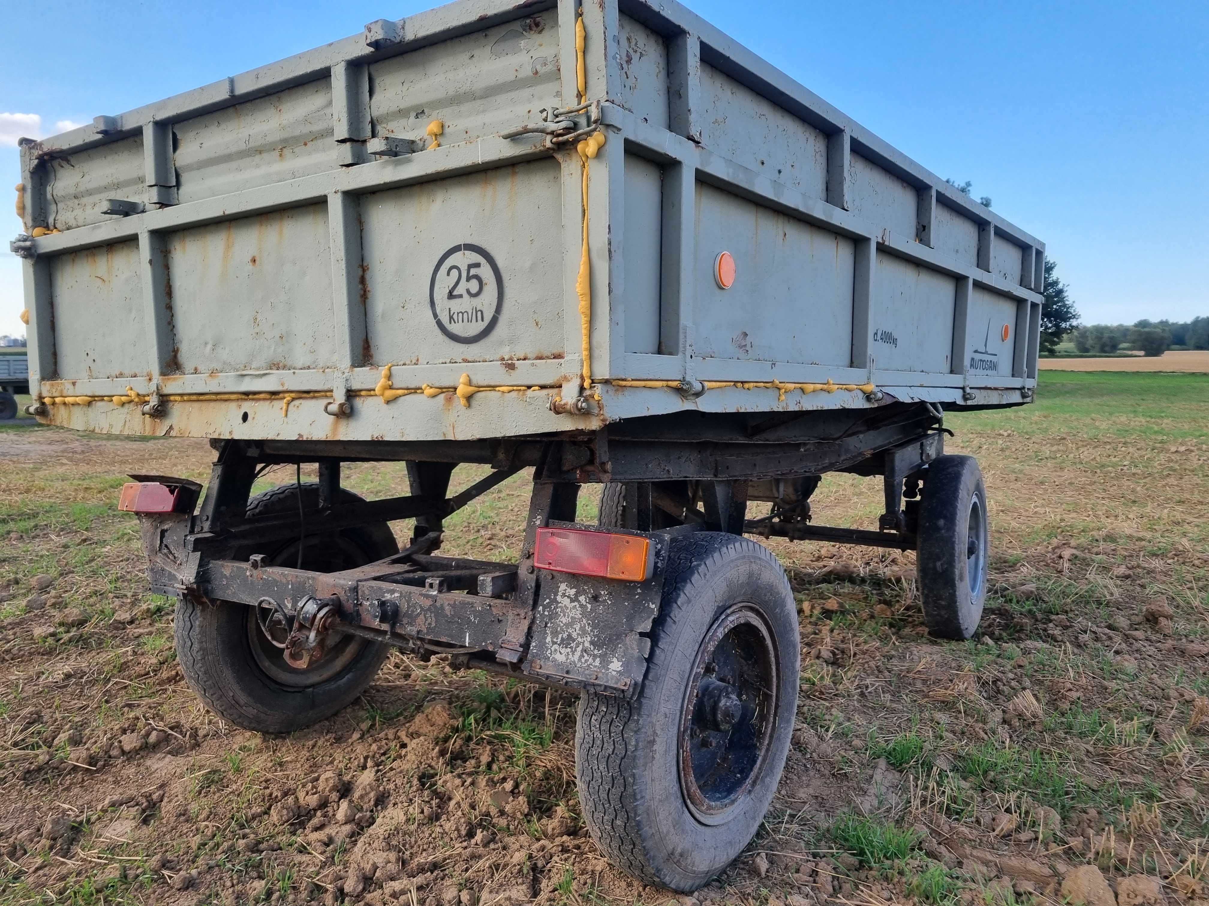 Przyczepa wywrotka autosan 4,5t D47