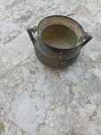 Panela em bronze muito antiga medidas 17cmx17cm
