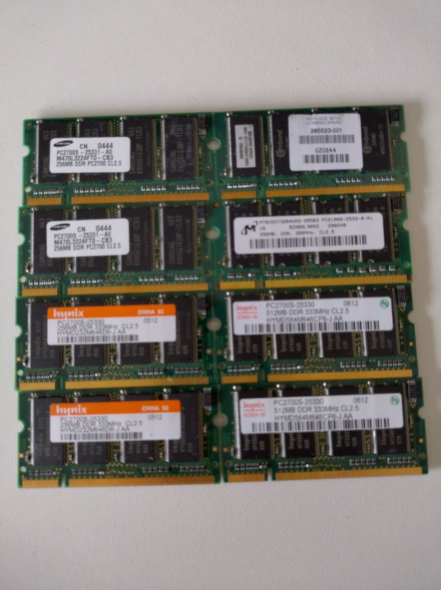 Memórias DDR SO-DIMM portátil