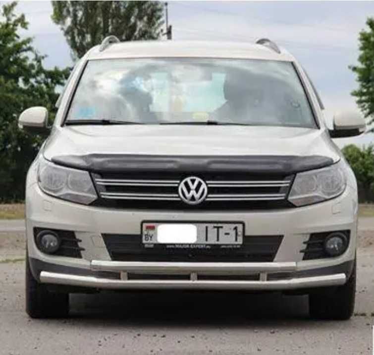 Передняя защита ST016 (нерж) - Volkswagen Tiguan 2007-2016 гг.