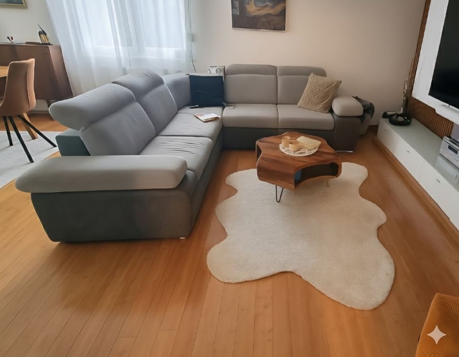Okazja!Naroznik z funkcją spania i pojemnikiem