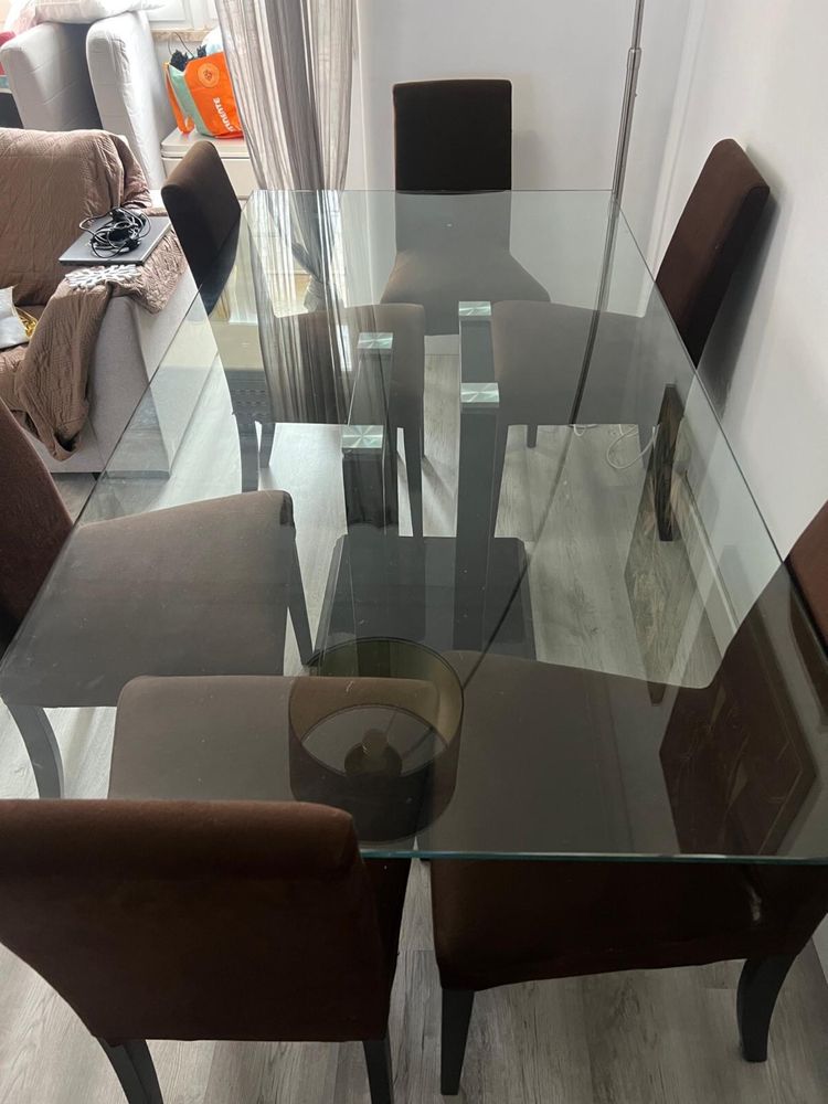 Mesa de jantar vidro 180x90