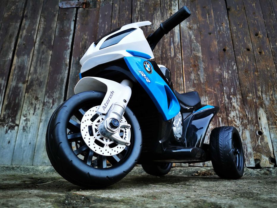 Motocykl BMW RR Ścigacz Elektryczny Trójkołowy Auto AKUMULATOR DZIECI