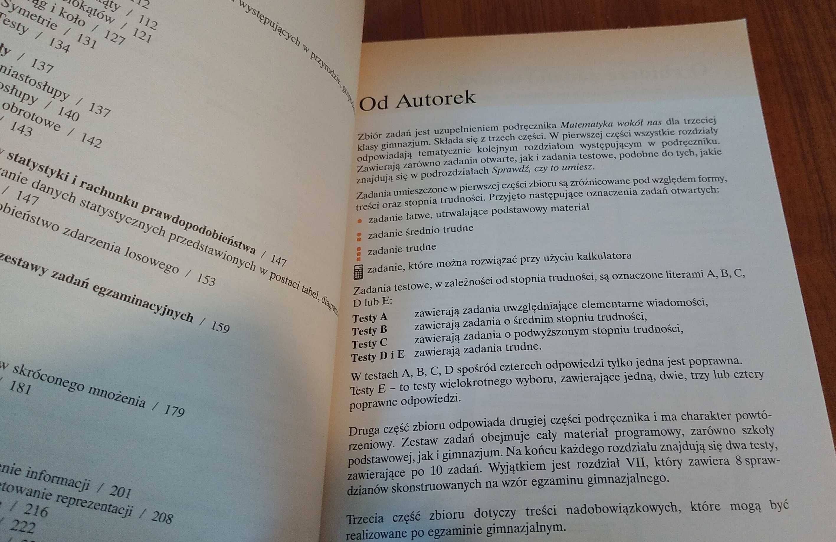 Matematyka wokół nas 3 Zbiór zadań i testów Ewa Duvnjak Kokiernak WSiP