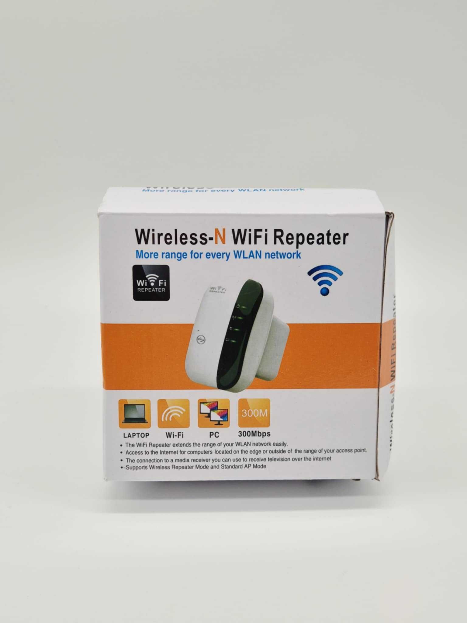 Repeater WIFI Z Portem Ethernet Wzmacniacz Sygnału 300MBPS 2.4GHZ