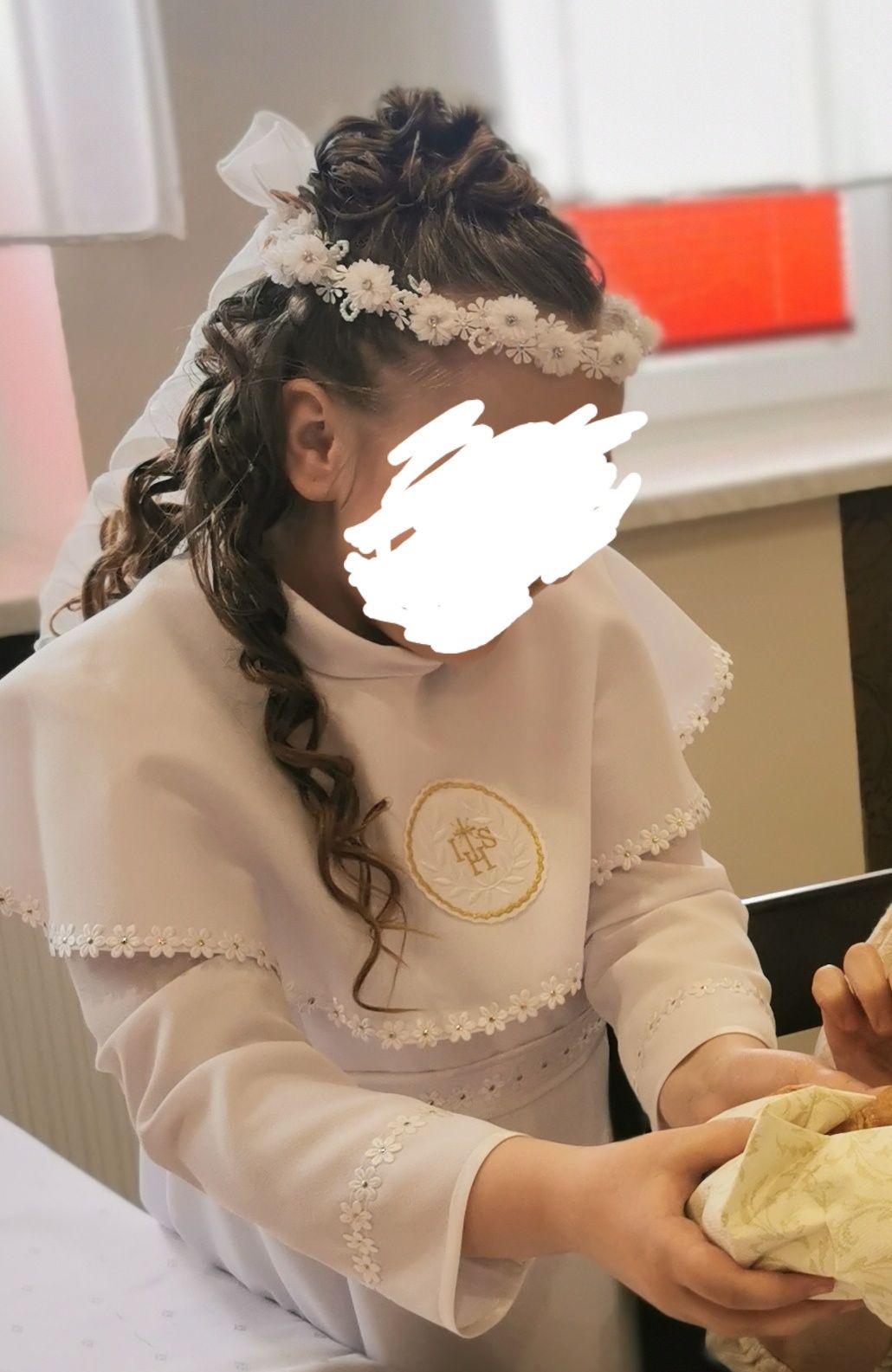 Sukienka komunijna+torebka  firmy Korbik model SA-43