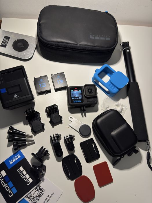 Gopro Hero 13 Black 5.3K Akcesoria Baterie Pokrowiec Wifi