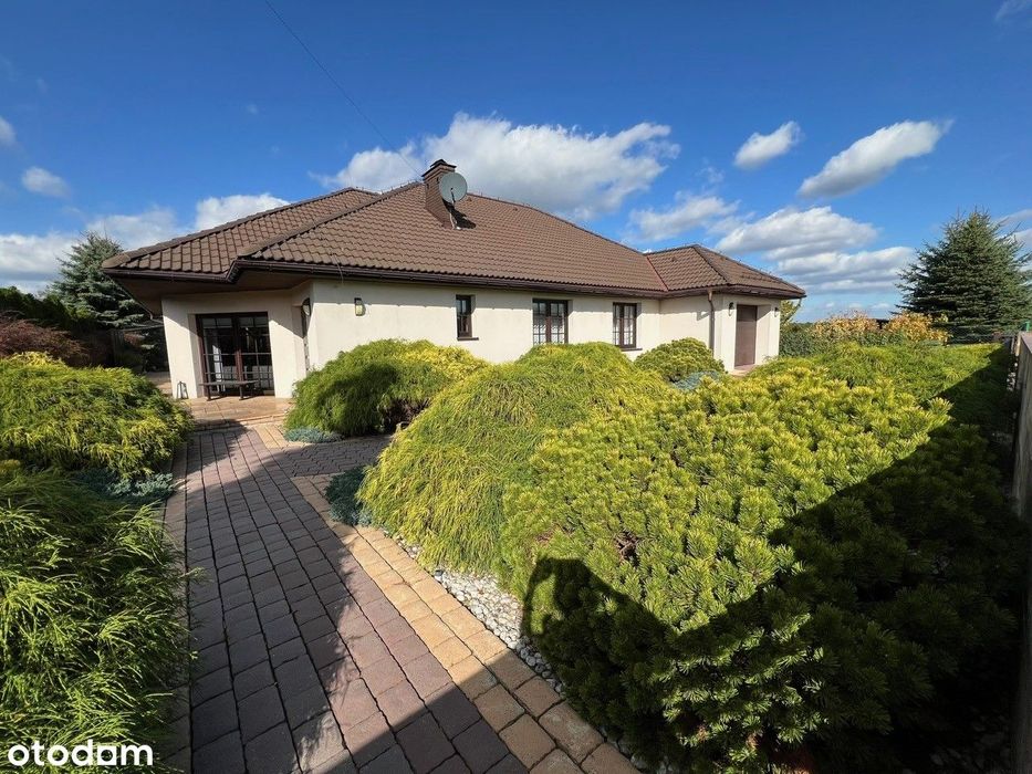 Nowoczesny, stylowy dom parterowy z pięknym ogrodem 19 a