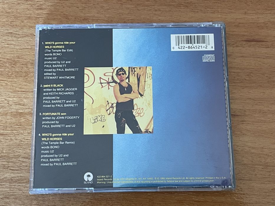 U2 - Who’s Gonna Ride Your Wild Horses (maxy single)