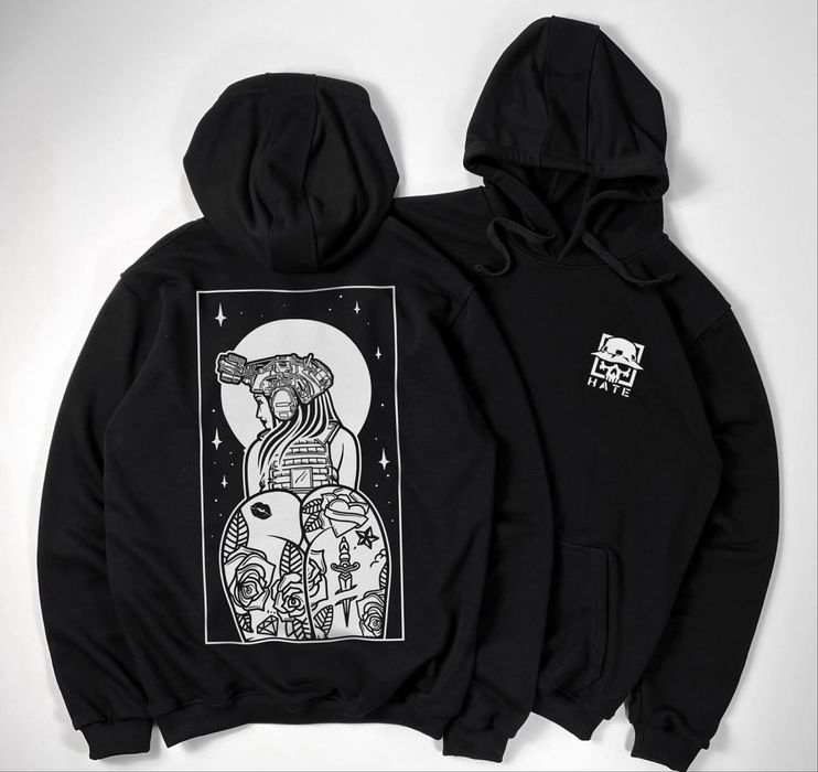 Чоловічий теплий худі на флісі