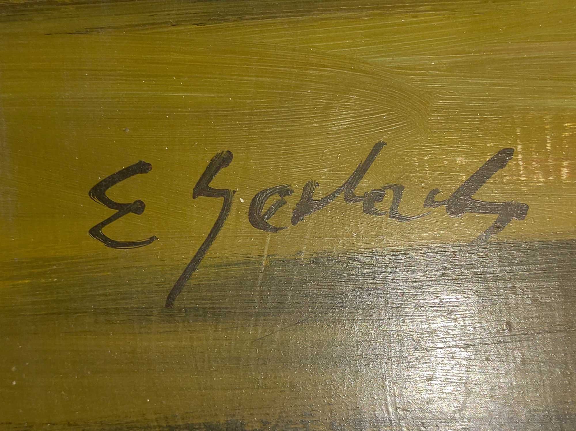 obraz E. Gerlach '' Kościół św. Benedykta Kraków - Podgórze