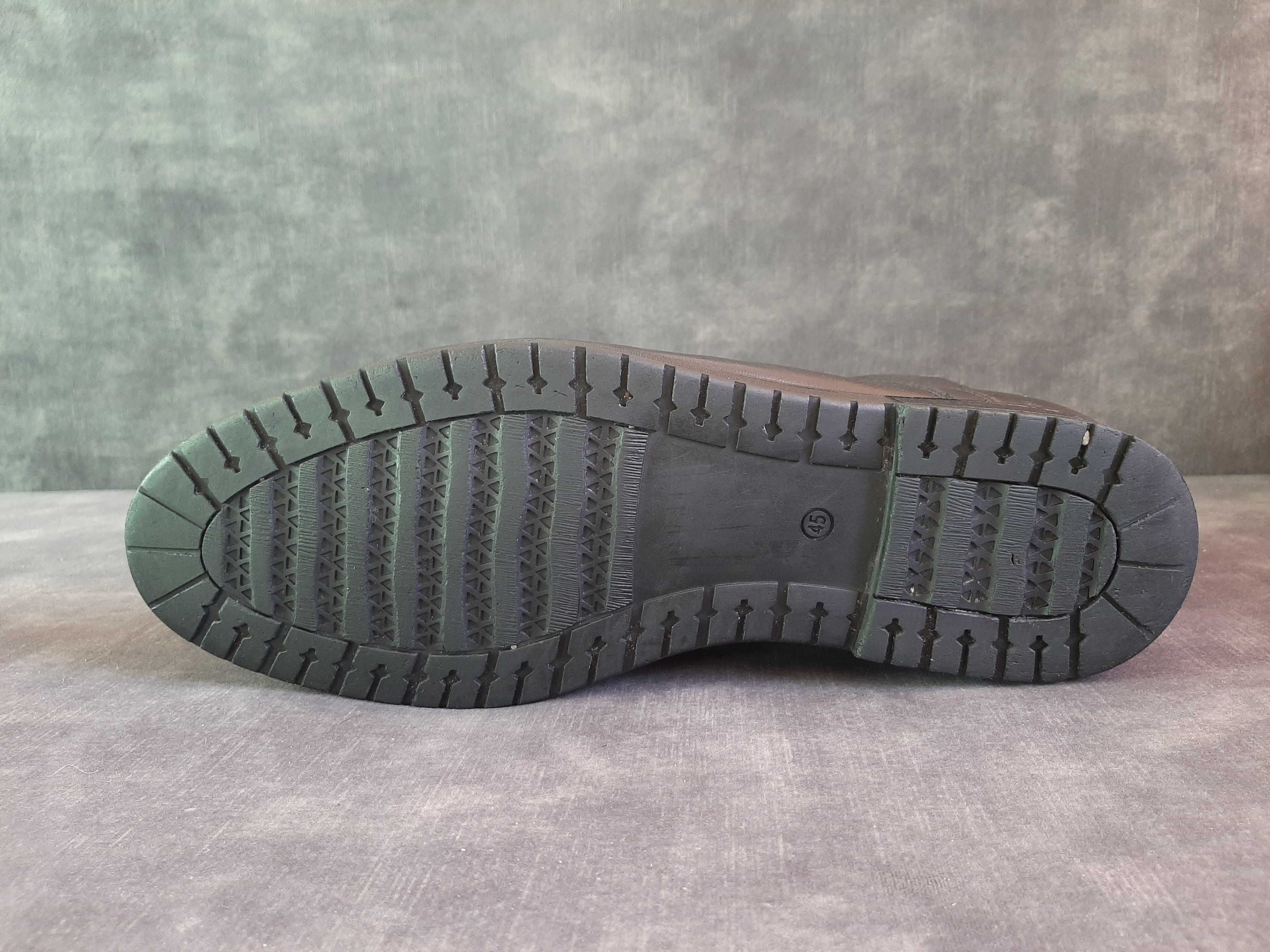 Чоловічі черевики зимові DAVIS 45р натуральна шкіра та хутро