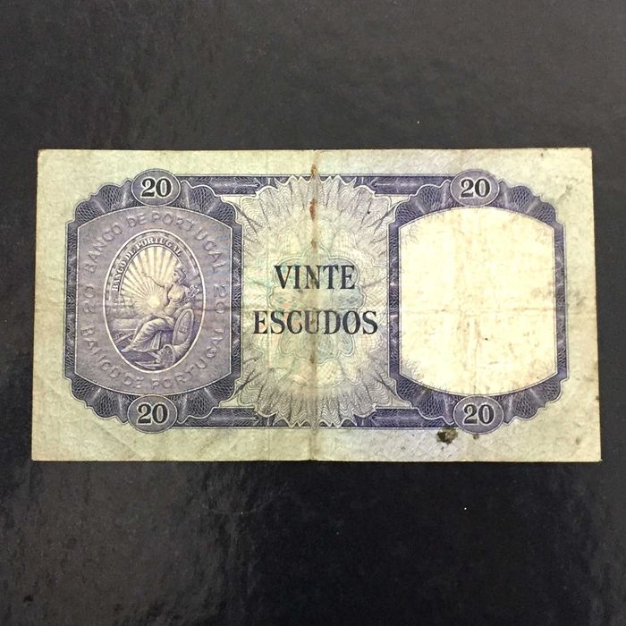 nota de 20 escudos 1960 D. António Luiz de Menezes