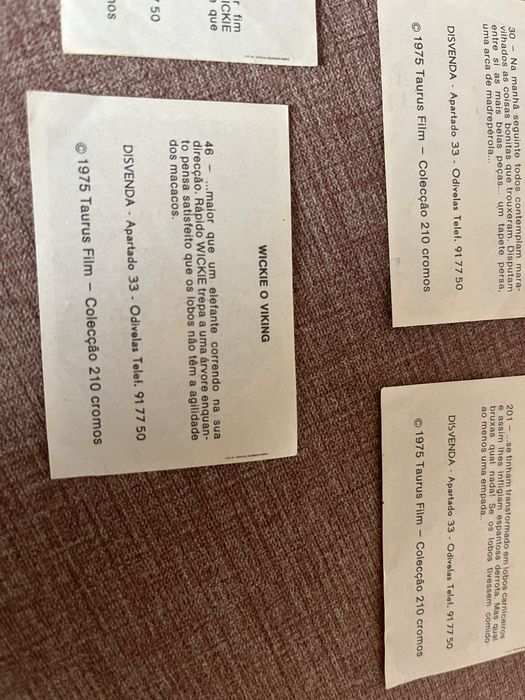 Cromos wickie o viking de 1975