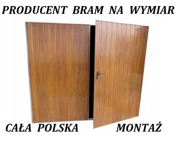 BRAMA garażowa BRAMY uchylne / rozwierne NA m2  Cała Polska PRODUCENT!