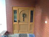Drzwi drewniane zewnętrzne 160 cm