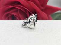 Charm's dwustronny srebrny Mama Angel srebro S925