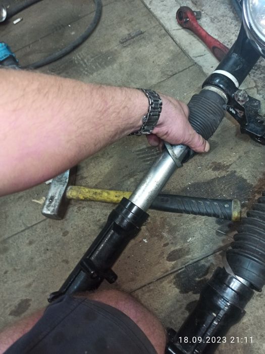 Вилка Ява 638,в зборе с фарой