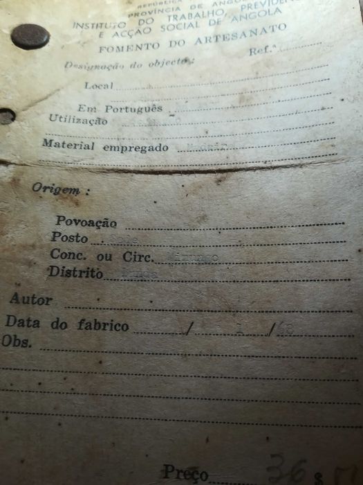 Máscara africana rara