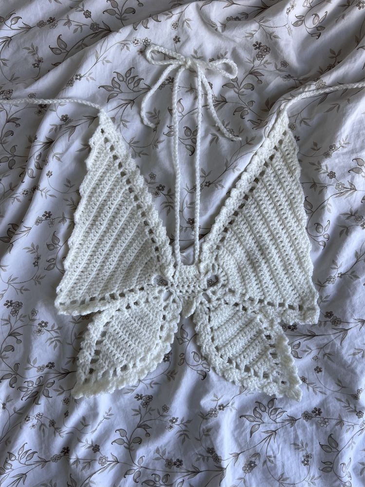 butterfly crochet top