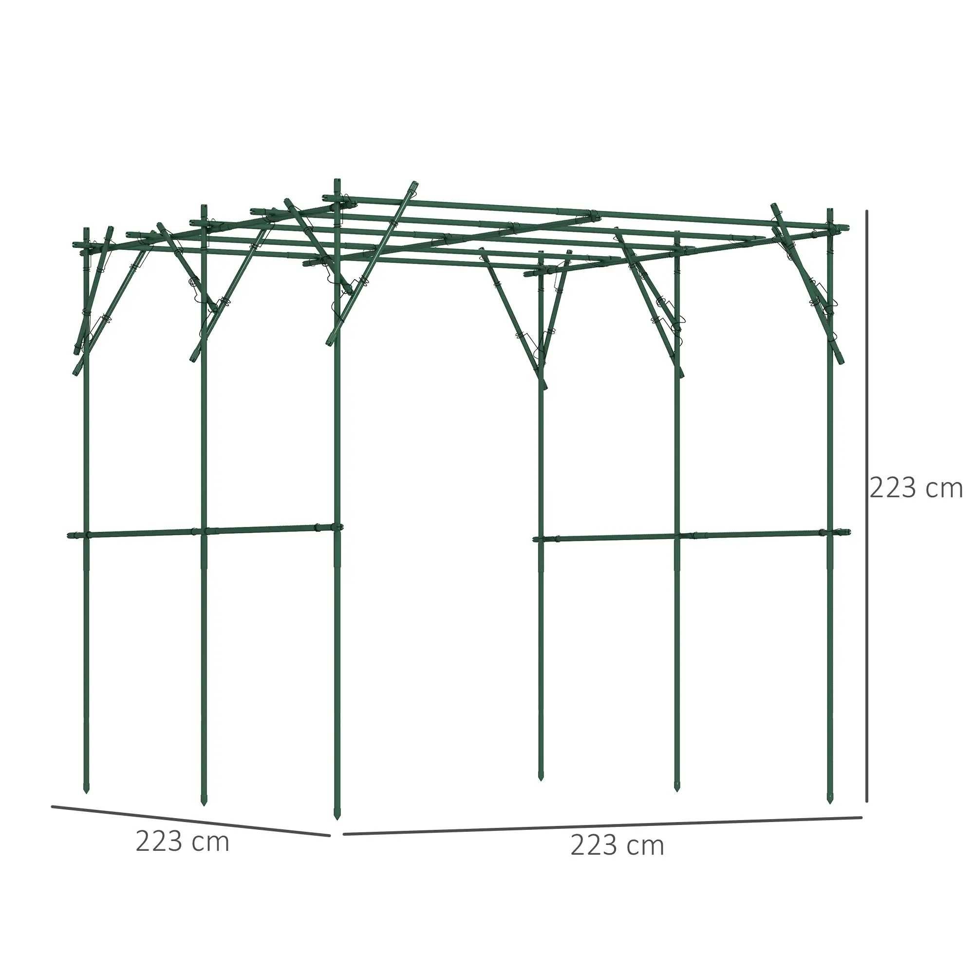 NOWA pergola na róże drewniana 230c kwiatki kwiaty kratownica drabinka