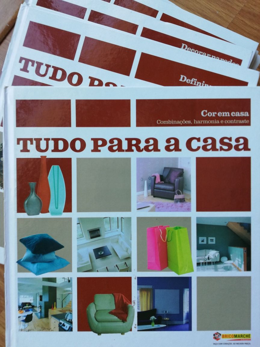 Coleção de 14 livros de decoração/bricolage Tudo Para A Casa