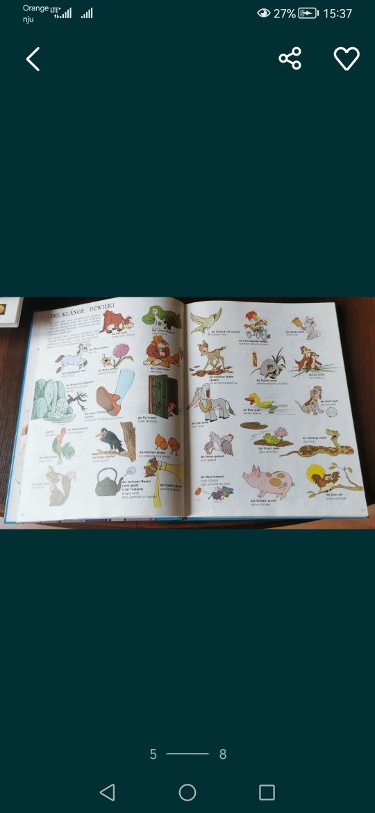 Wielki Ilustrowany Słownik NIEMIECKO - polski Walt Disney