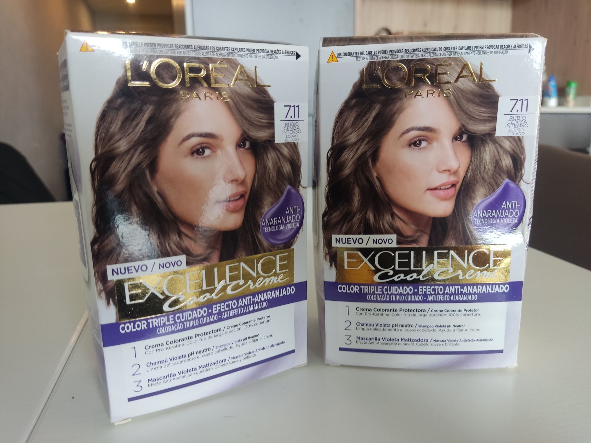 Tinta para Cabelo L'Oreal Paris 7.11 Rubio Ceniza Intenso Louro Gelado