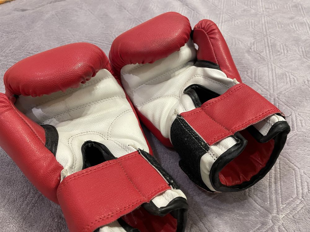 Боксерские перчатки Lev (размеры L и 6OZ)/лапы Sportico