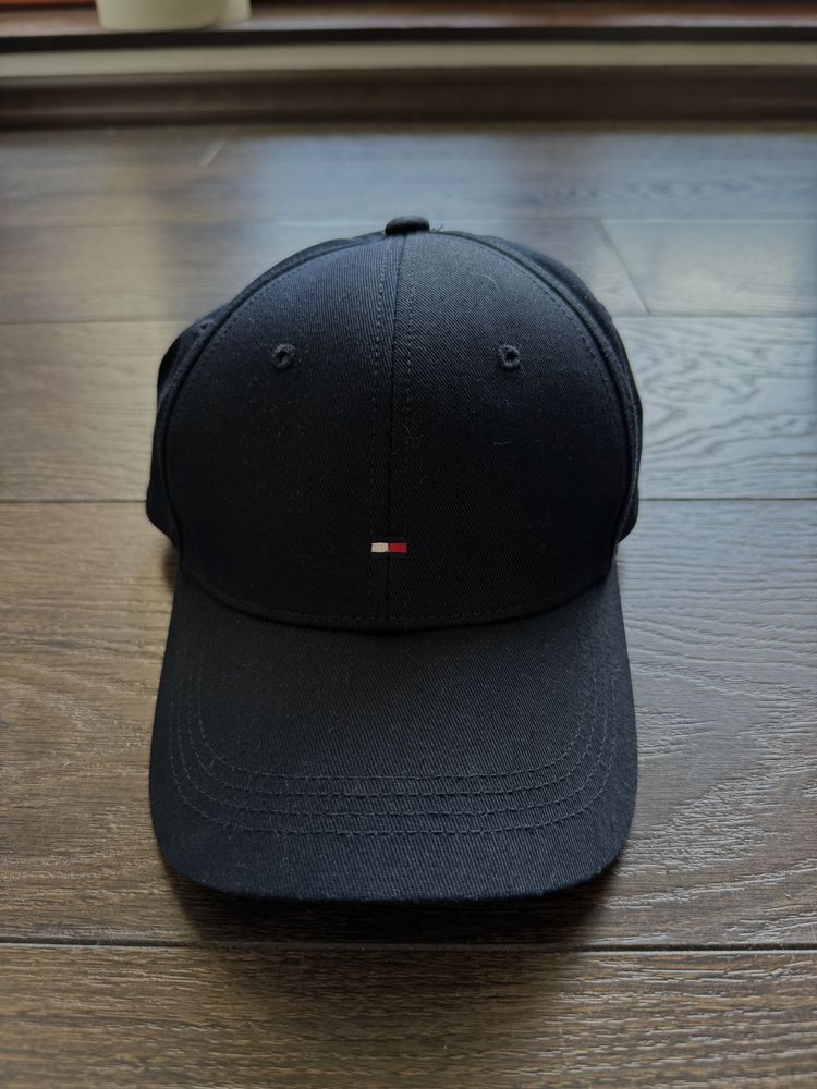 Czapka z daszkiem, damska, Tommy Hilfiger, granatowa
