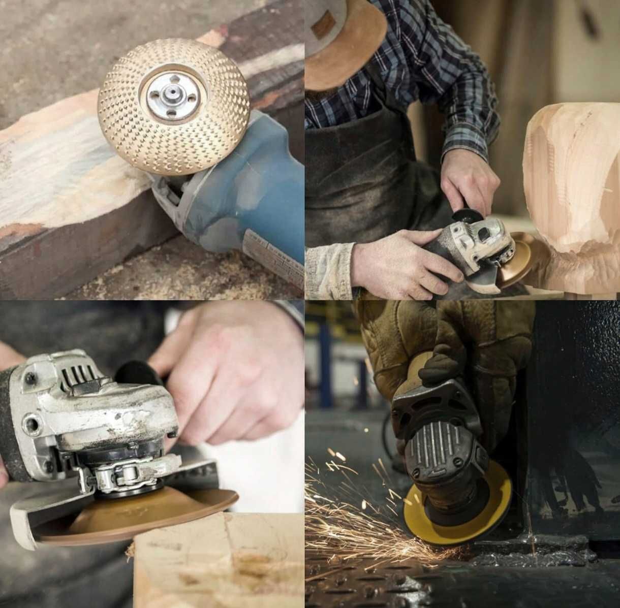 4x Tarcza do Szlifowania FREZ do DREWNA 100mm 22,2 Frez Tarnik Ścierne