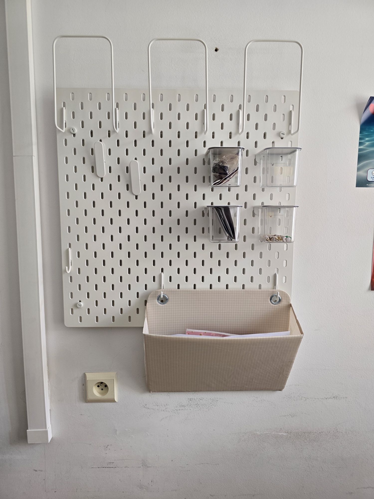 Ikea dwie tablice perforowane / tablica perforowana