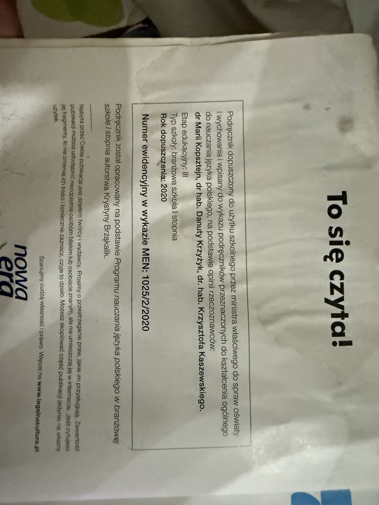 Podreczniki do szkoły branżowej 1 stopnia klasa 2 mechanik