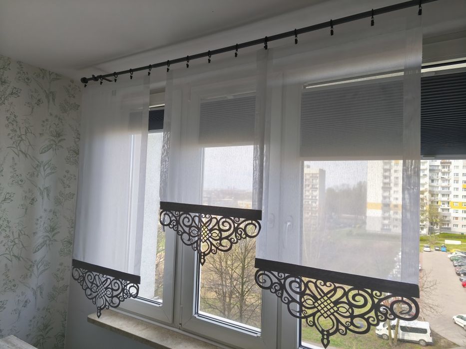 Firany/panele do okna, 4 sztuki