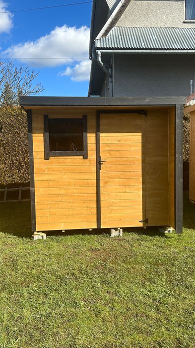 Domek narzędziowy, nowoczesny. 2,5x2,5 m  drewniany, nowoczesny