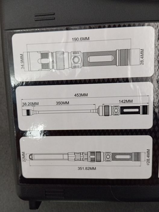 Latarka akumulatorowa Germina VELA 3w1 (wymienne głowice) 2200mAH