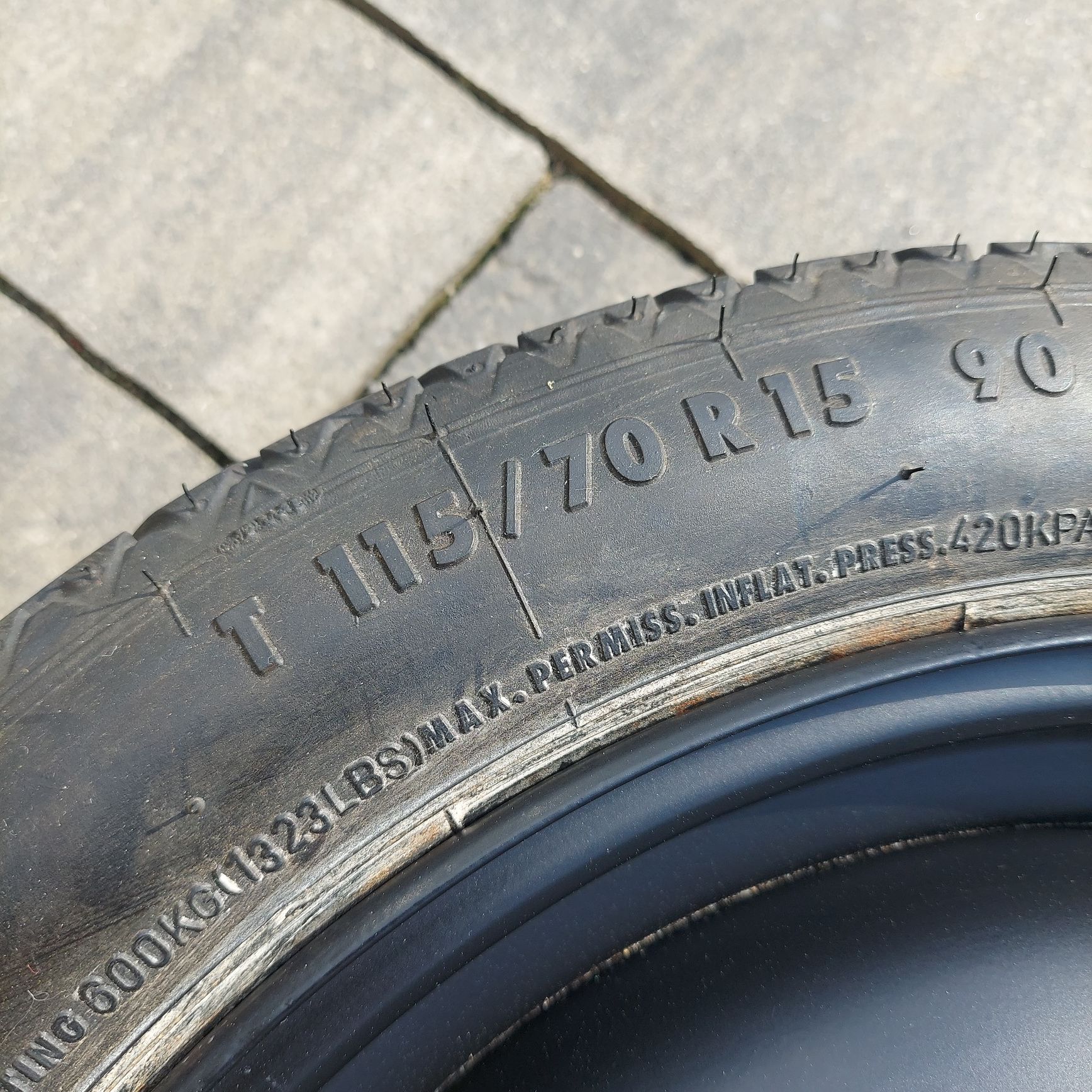 Koło zapasowe/dojazdowe 115/70 R15 4x108