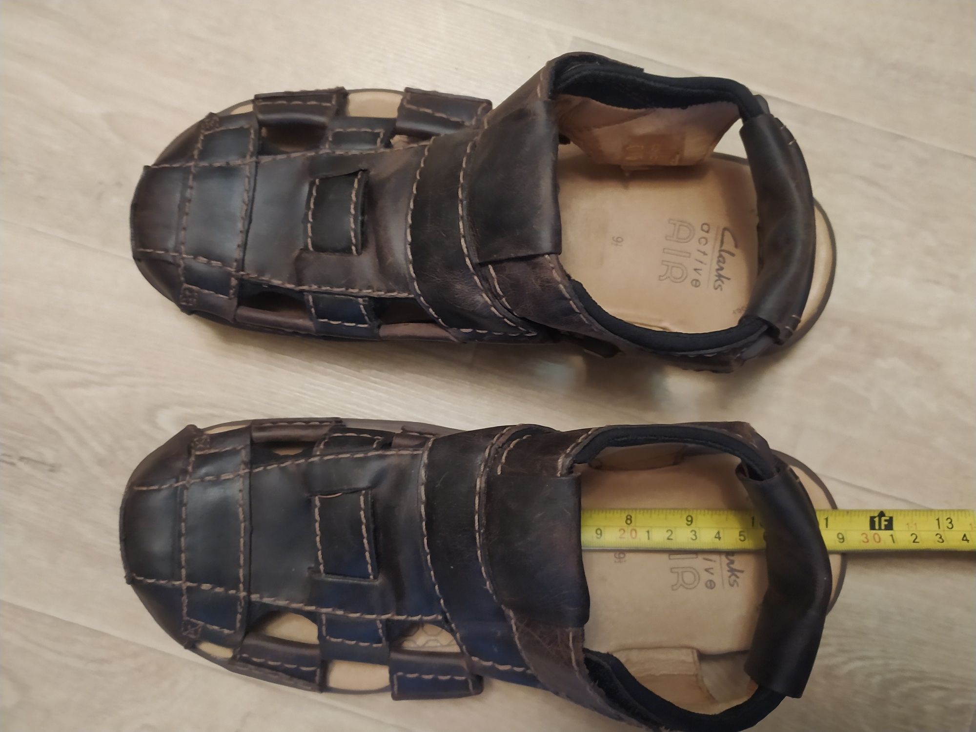 Новые кожаные босоножки сандали Clarks Ecco 43 43,5 44 UK9,5 29 см