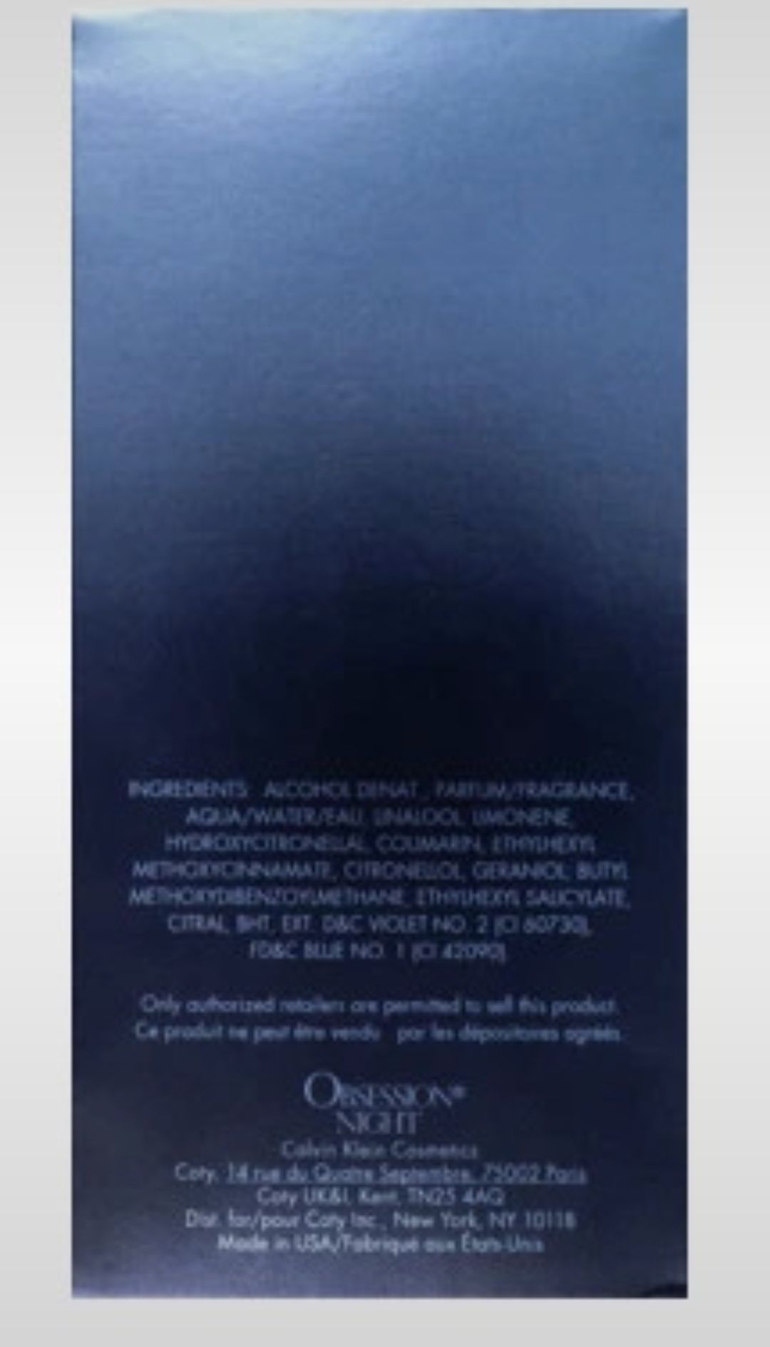 Calvin Klein Obsession Night Woman 100 ml – oryginalna woda perfum