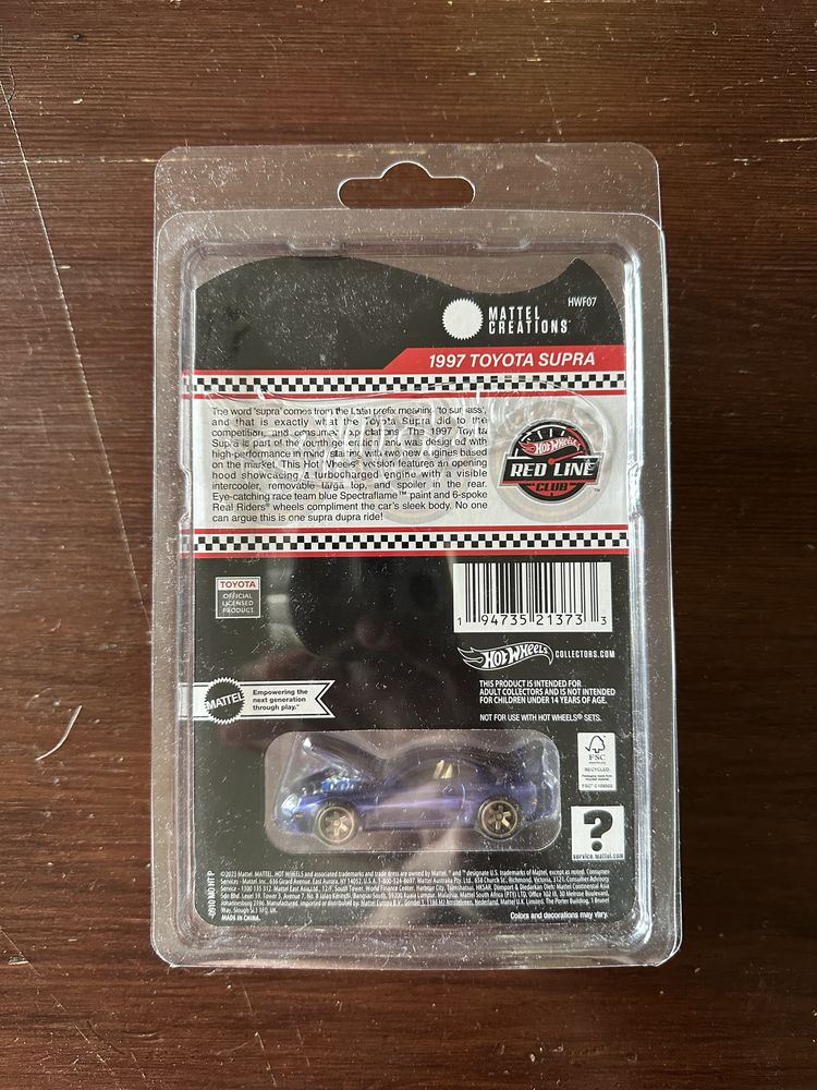 Hot wheels RLC Toyota Supra 97