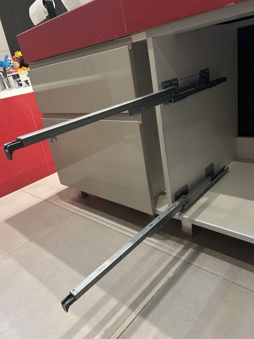 Szafka / komoda łazienkowa szara z szufladami 170x60x60