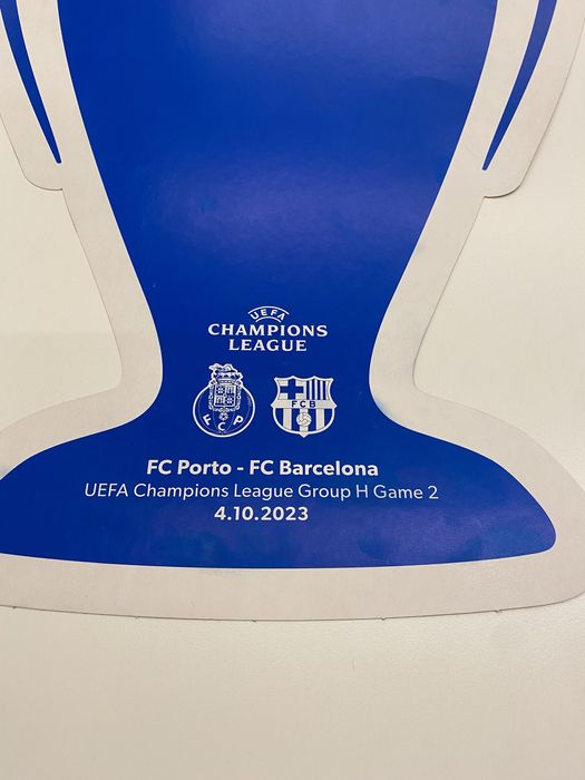 Poster 57cm oficial liga dos campeões (Porto-Barcelona)