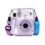 Чохол Fujifilm Instax Mini 11 Case Transparent +наклейки ведмедика
