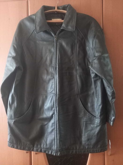Шкіряна чоловіча куртка, торг
