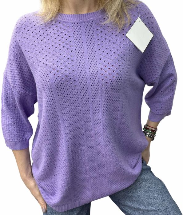 Американка с ажурная вязка. Кашемир