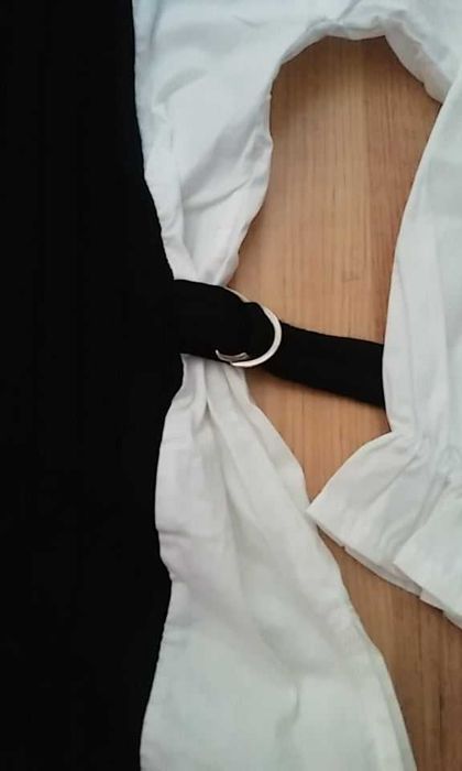 Camisola preta com blusa incorporada - Tamanho Único