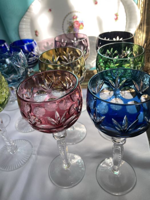 Фужеры цветной хрусталь Германия